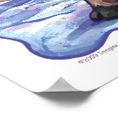 Rentiergeschenke und -zubehör poster (Ecke)