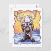 Rentiergeschenke und -zubehör postkarte (Vorne/Hinten)