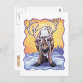 Rentiergeschenke und -zubehör postkarte (Vorne/Hinten)