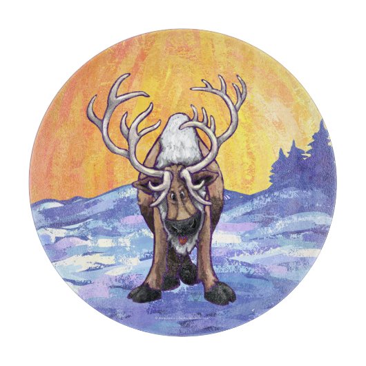 Rentiergeschenke und -zubehör schneidebrett (Vorderseite)