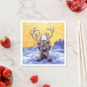 Rentiergeschenke und -zubehör serviette (Beispiel)