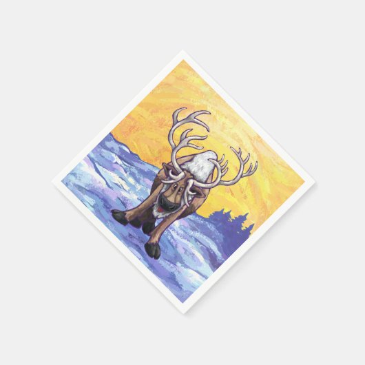 Rentiergeschenke und -zubehör serviette (Ecke)