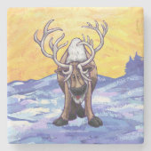 Rentiergeschenke und -zubehör steinuntersetzer (Vorderseite)