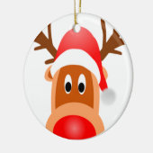 Rentiergesicht auf keramik ornament (Links)