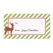 Rentiergrüne Streifen nach Maß vom Geschenktag (Vorne)