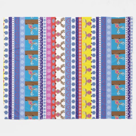 Rentierhaltung Fleecedecke (Vorderseite (Horizontal))