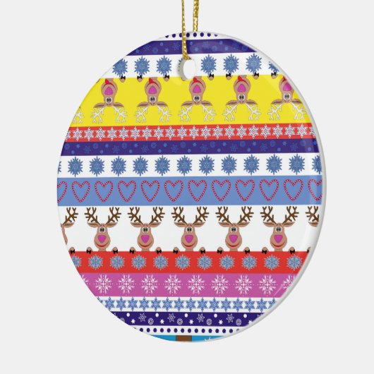 Rentierhaltung Keramik Ornament (Links)