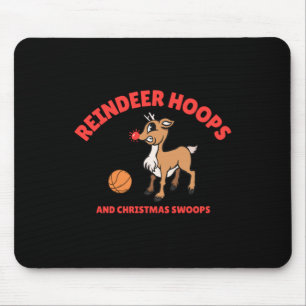 Rentierhäschen und Weihnachtsschäfte Basketball Ch Mousepad