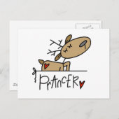 Rentierhemden und Geschenke Postkarte (Vorne/Hinten)