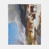 Rentierherde im Norden von Røros Fleecedecke (Vorderseite)