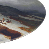 Rentierherde im Norden von Røros Schneidebrett (Ecke)