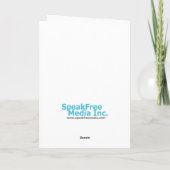 Rentierhunde Feiertagskarte (Rückseite)