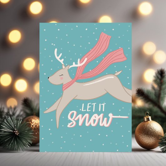 Rentierkarte Feiertagskarte
