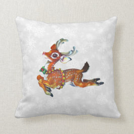 Rentierkissen Vintager Kunst Kissen