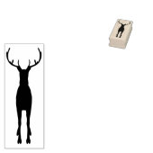 Rentierkunst Silhouette Briefmarke Gummistempel (Stempel)