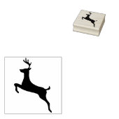 Rentierkunst Silhouette Briefmarke Gummistempel (Stempel)