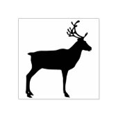 Rentierkunst Silhouette Briefmarke Gummistempel (Prägung)