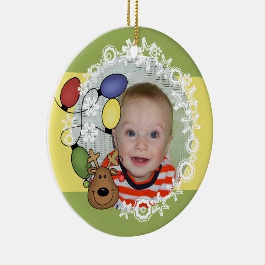 Rentierlampen - individualisierbare Foto Keramikornament (Rechts)