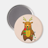 Rentiermagnet Magnet (Vorderseite/Rückseite)