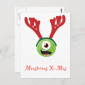 Rentiermonster Postkarte (Vorne/Hinten)