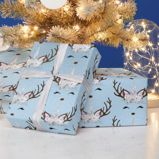 Rentiermuster Geschenkpapier (Feiertage)