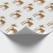 Rentiermuster Geschenkpapier (Ecke)