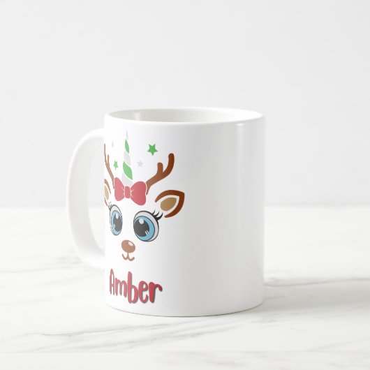 Rentiername-Tasse Kaffeetasse (Vorderseite Links)