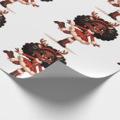 Rentierpapier Geschenkpapier (Ecke)