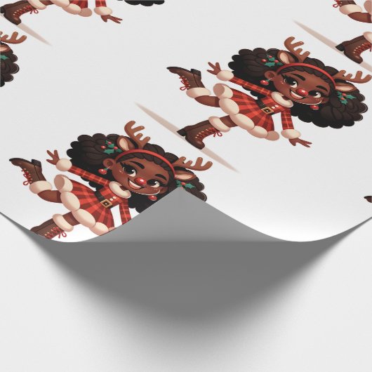 Rentierpapier Geschenkpapier (Ecke)