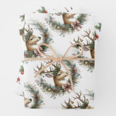 Rentierpapier Geschenkpapier Set (Beispiel)