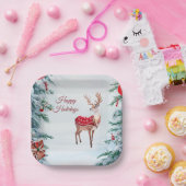 Rentierpapier-Platte Pappteller (Party)