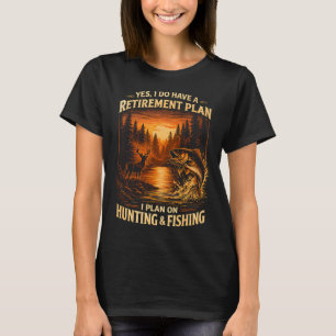Rentierplan auf Jäger & Angler Fischer T-Shirt