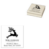 Rentierplatz-Rücksendeadresse springen Gummistempel (Stempel)