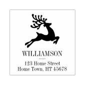 Rentierplatz-Rücksendeadresse springen Gummistempel (Prägung)