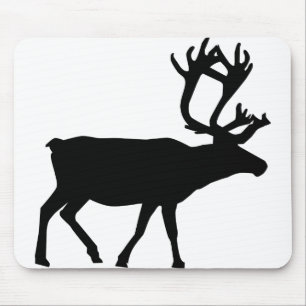 Rentierpoll Nordliche Silhouette Weihnachten Mousepad