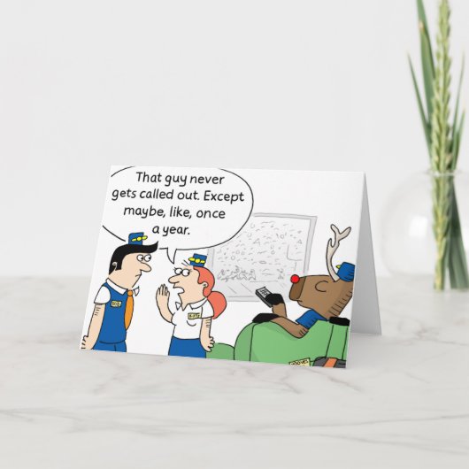 Rentierreservekarte Feiertagskarte (Vorderseite)