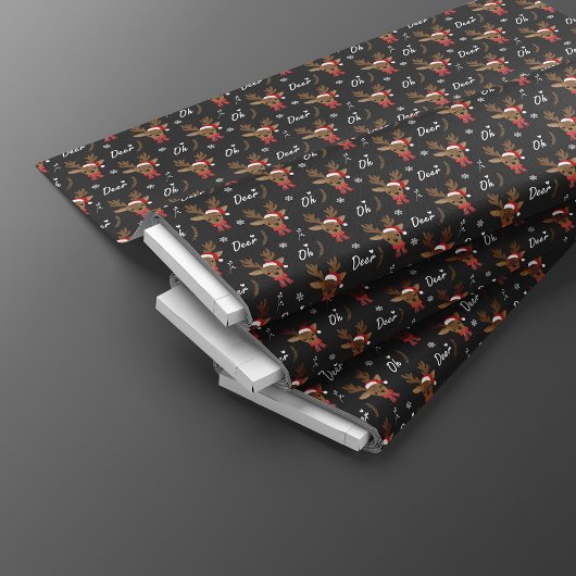 Rentiers Christmas Oh Deer Seamless Pattern Stoff