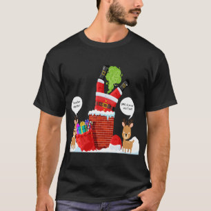 Rentiers Smelly Christmas Funny Funny Cartoon T-Shirt