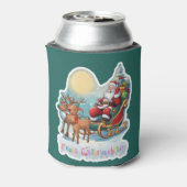 Rentierschlitten mit Rudi - Dosenkühler (Kanne Rückseite)