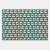 Rentierschlitten mit Rudi - Geschenkpapier Set (Vorderseite 2)