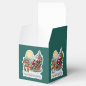 Rentierschlitten mit Rudi - Geschenkschachtel (Geöffnet)