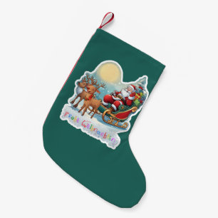 Rentierschlitten mit Rudi -  Kleiner Weihnachtsstrumpf