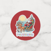 Rentierschlitten mit Rudi - Konfetti (Klein Vorderseite)