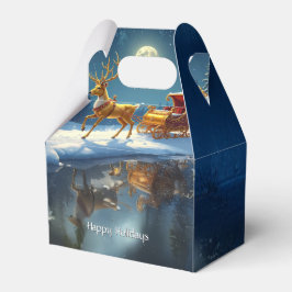 Rentierschlitten-Weihnachts-Geschenkbox Geschenkschachtel