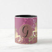 Rentierschneeflocken Lila Tasse (Zentrum)