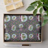 Rentierschneekugeln Seidenpapier (Geschenk)
