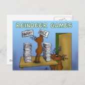 Rentierspiele 3 postkarte (Vorne/Hinten)