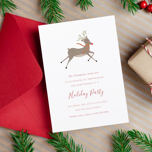 Rentierspiele Feierlichkeiten Einladung