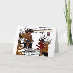 Rentierspiele Lustige Weihnachtsgeschenke & T-Shir Feiertagskarte