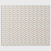 Rentierspiele – Nahtloses Festtagsmuster  Geschenkpapier (Flach)